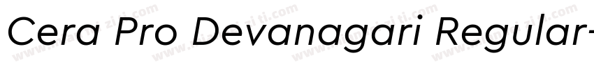 Cera Pro Devanagari Regular字体转换